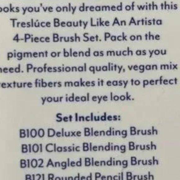 TRESLUCE BEAUTY By Becky G Like An Artista 4Pcs Brush Set - Picture 8 of 8